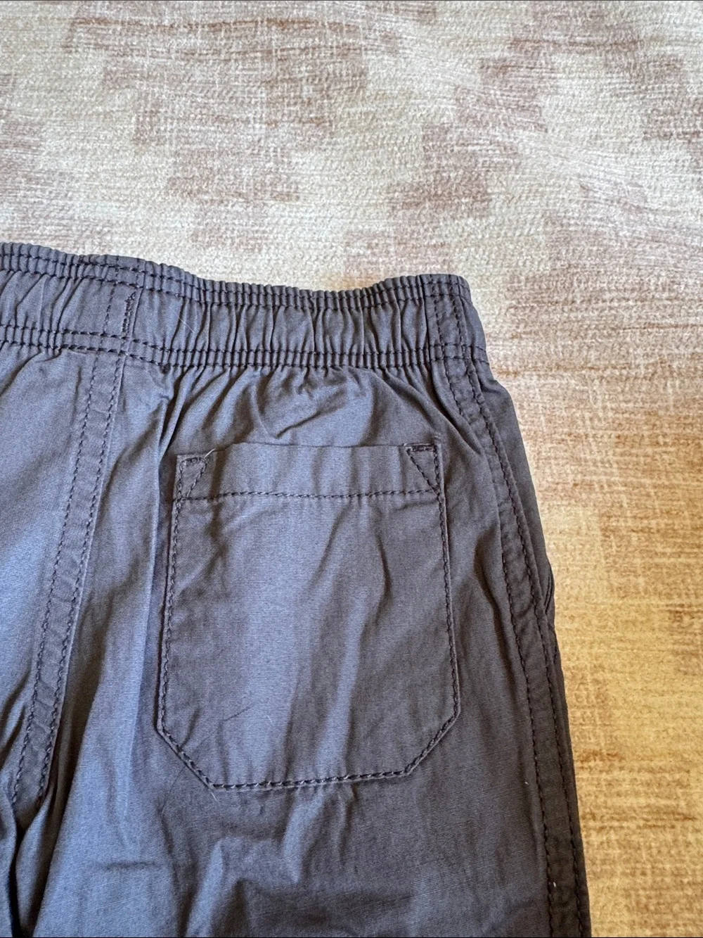 Carter's Baby Charcoal Drawstring Joggers Reinforced Knees size 9M NWT